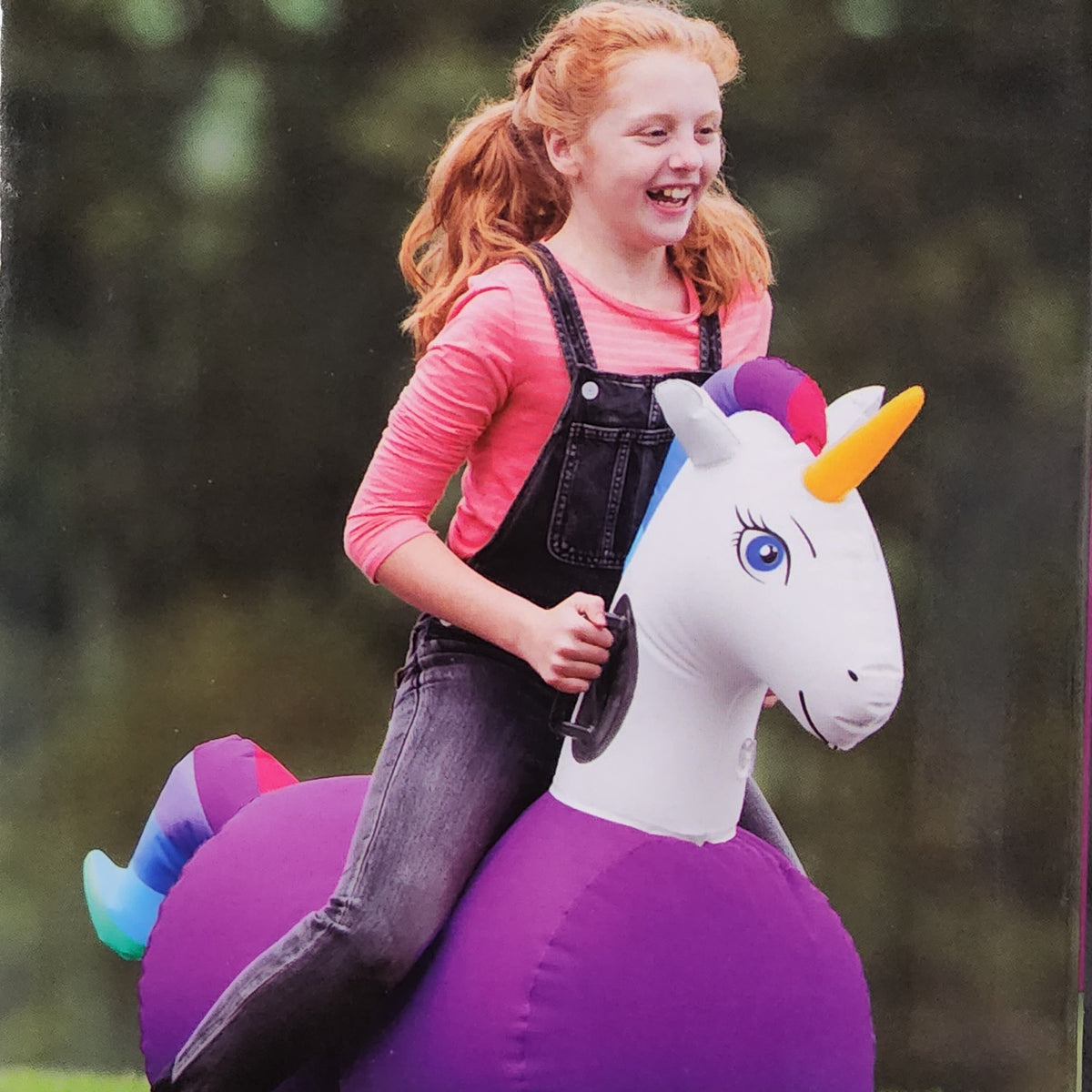 GOGO！unicorn H2OGO! Supersized Unicorn Inflatable Ride-On - Walmart.com