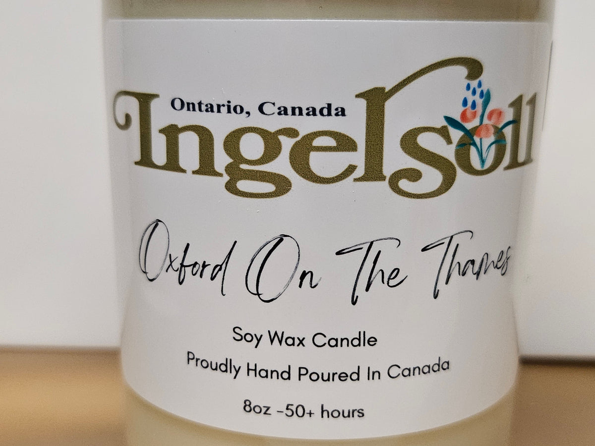 Ingersoll Soy Wax Candle - Oxford on the Thames - 8oz โ Lesser Jewellers