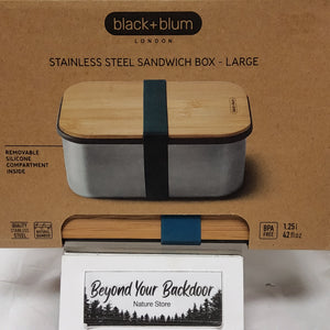 Stainless Steel Sandwich Box - Large "black+blum" - BAM-SB-L005