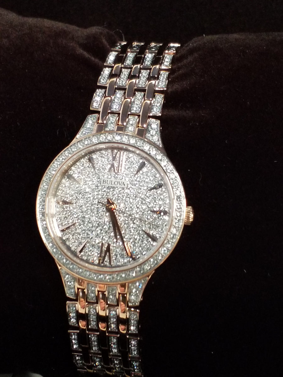 Bulova best sale bling watch