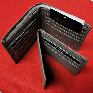 NAPPA Leather Wallet - RFID Identity Block - Pull Out Credit Card Sleeve - Colour options