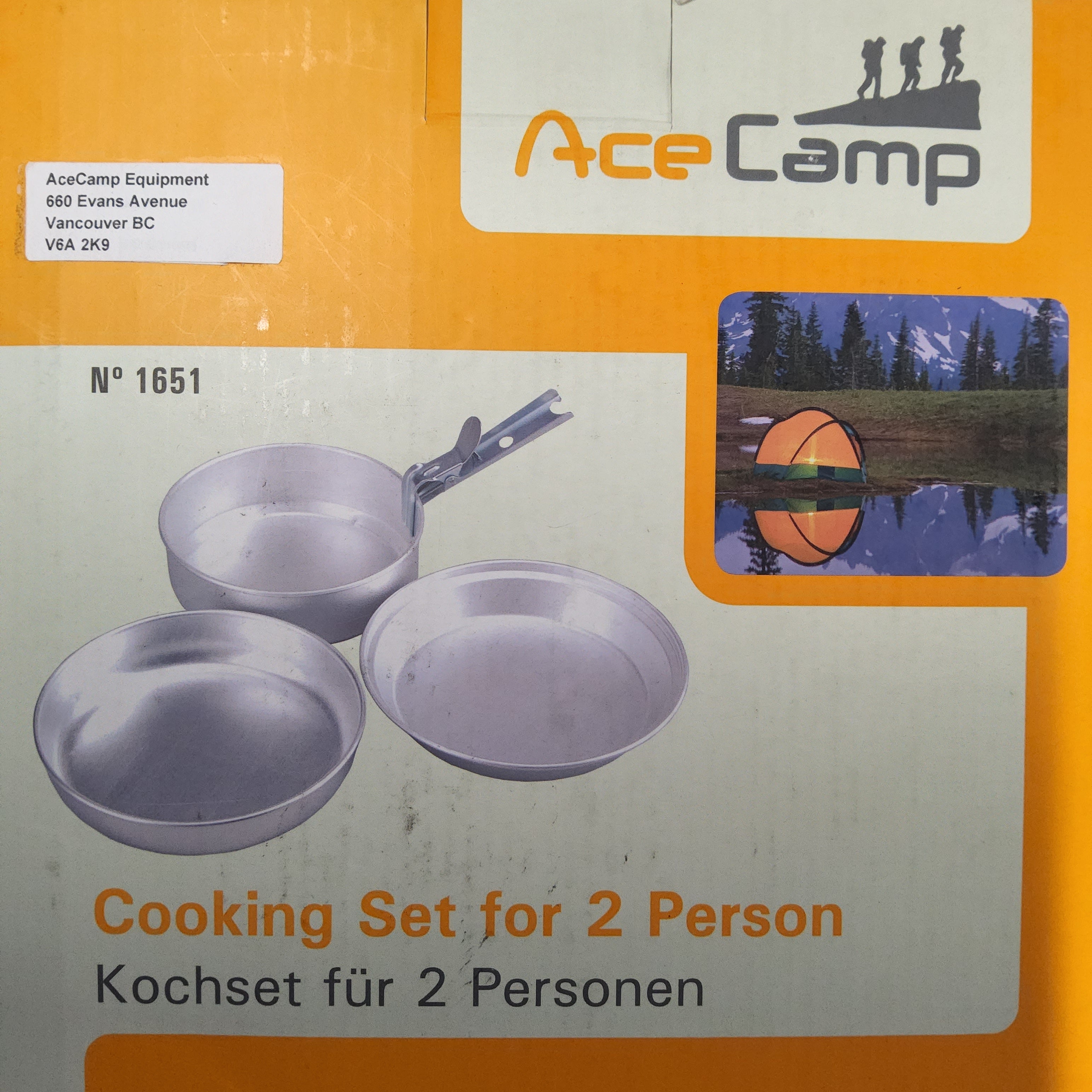 Ace Camp Cooking Set for One to Two People #1651