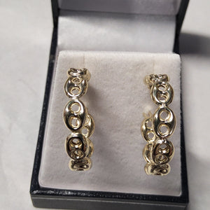 Gold Hoop Earrings 22mm 253