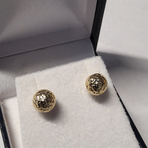 Gold Ball Stud Earrings - Yellow Gold 249