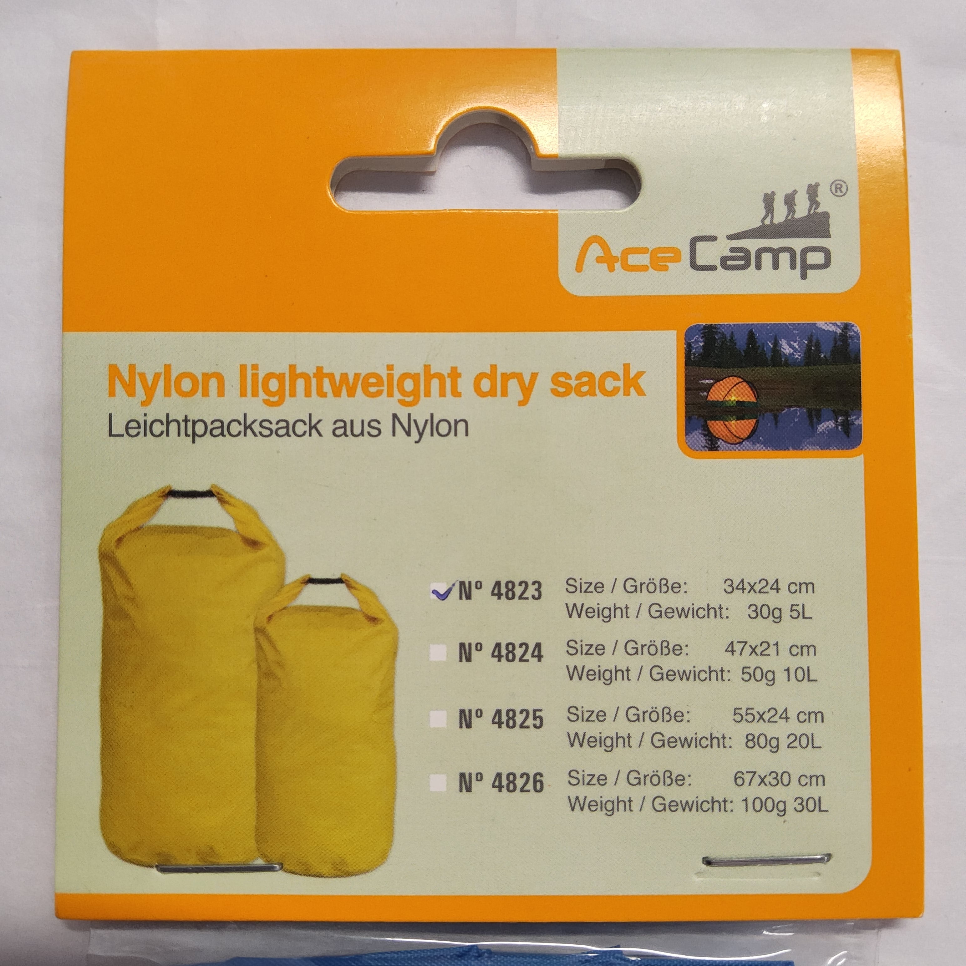 Ace Camp Nylon Lightweight Dry Sack 5L #4823
