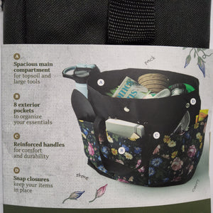 Seed and Sprout Gardening Tote - Moonlight Rose pattern - SNSBAG-MR