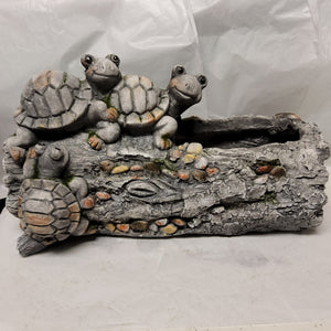 Planter Box - Happy Turtle Family on Log AHY69515