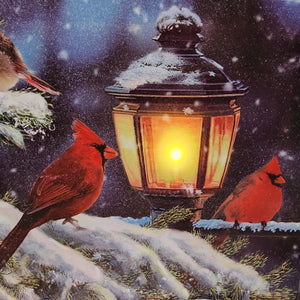 LED Art - Cardinals by Lamplight FBH95934