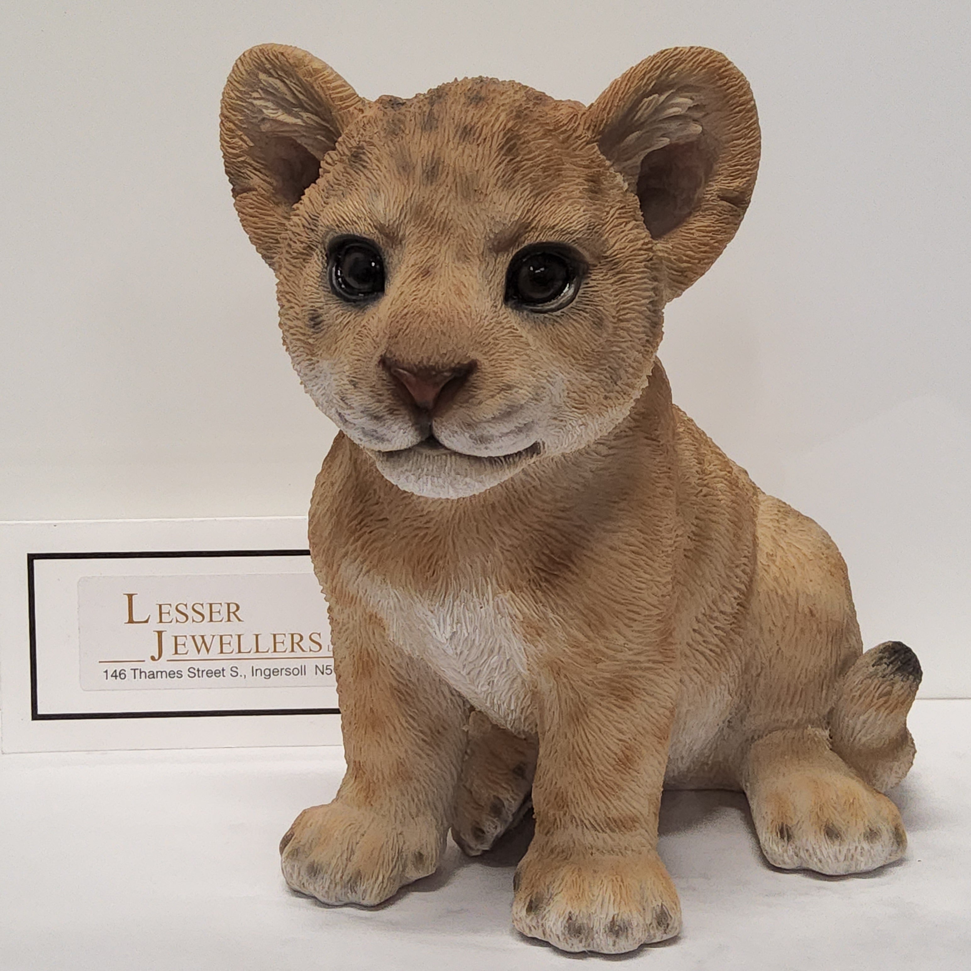 Animal Figurine - Lion Cub - Sitting 87709- C