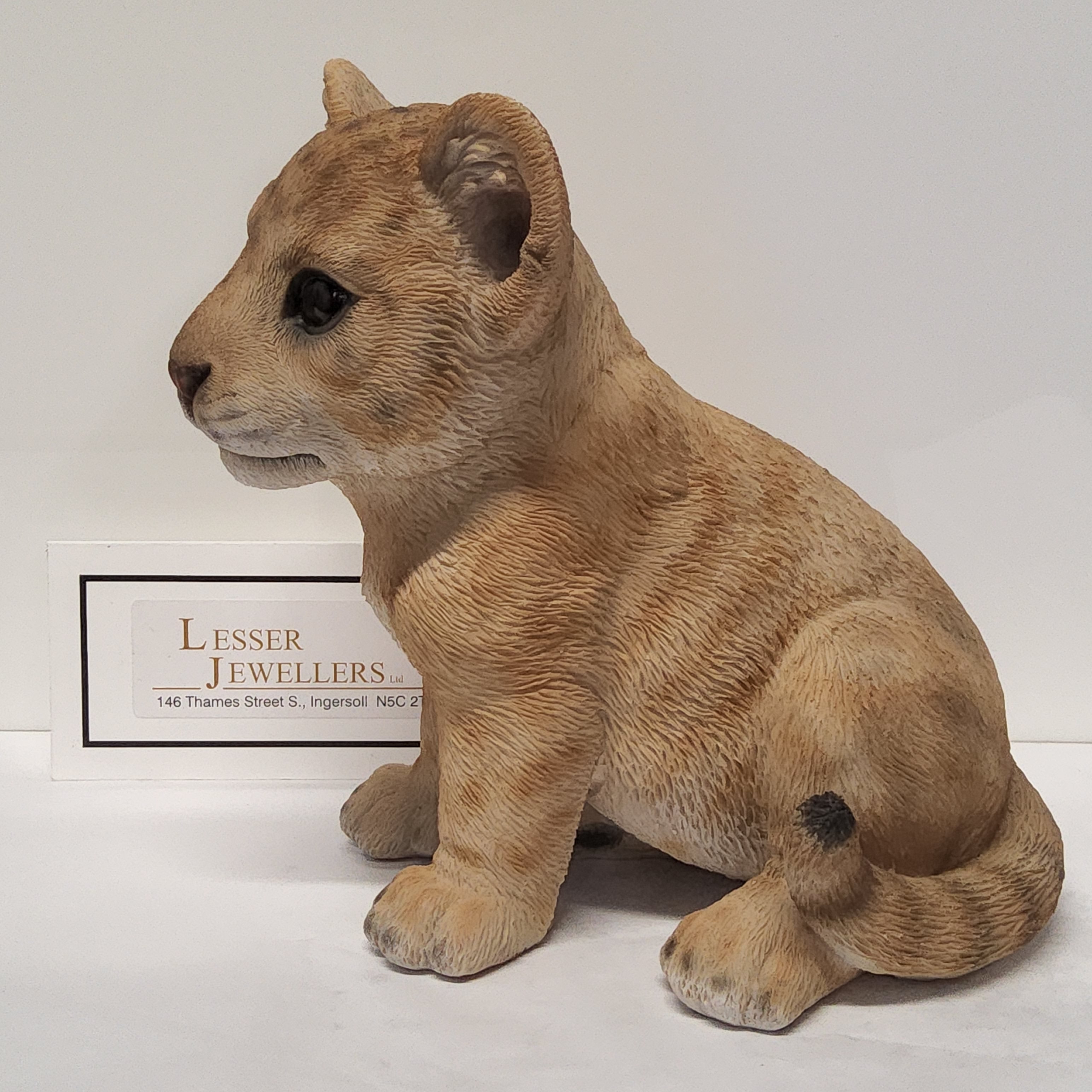Animal Figurine - Lion Cub - Sitting 87709- C