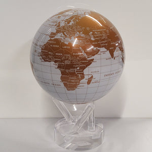 Mova Motion Globe - White and Gold Earth MG-45-WGE