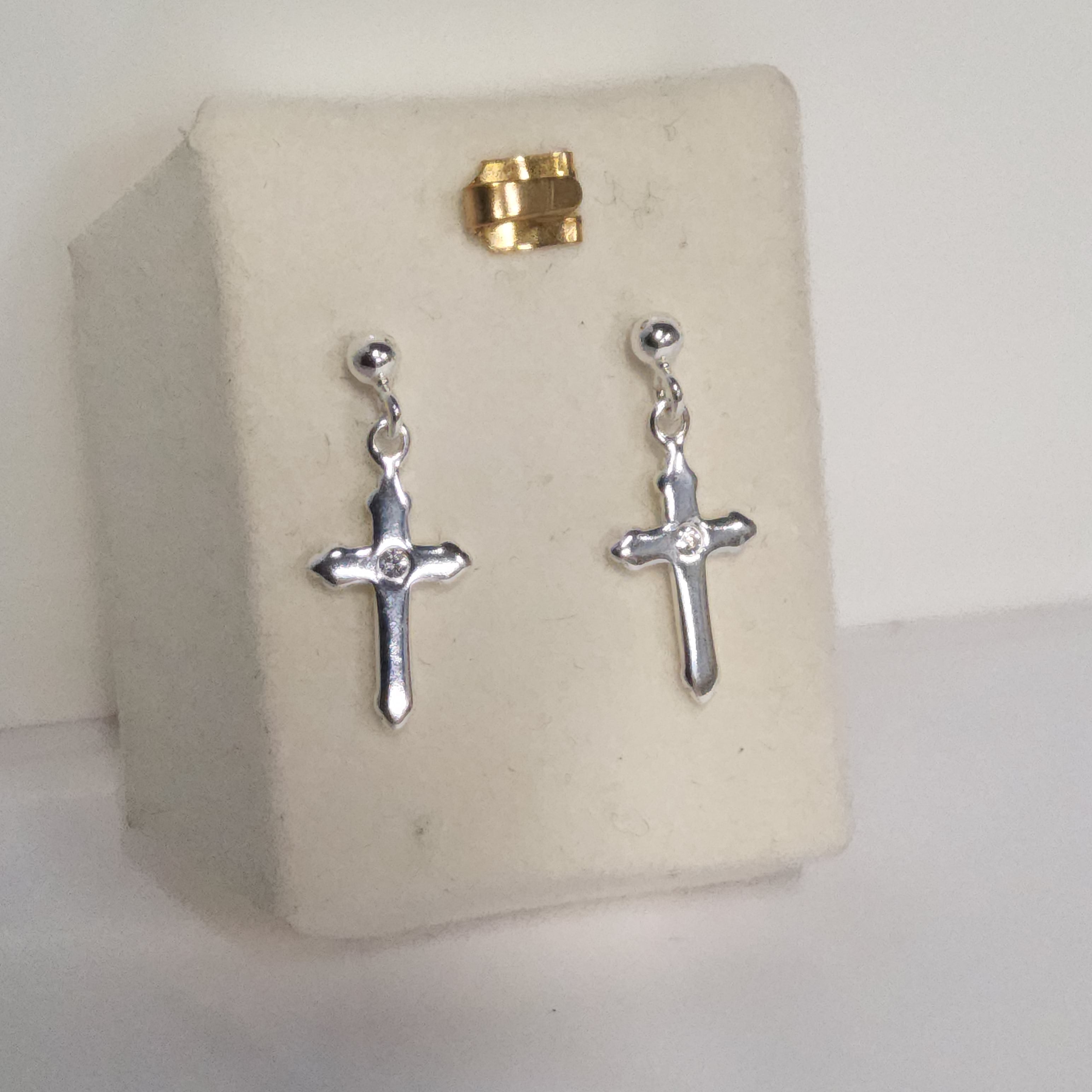 S/SEarrings - Dangle Cross 7237