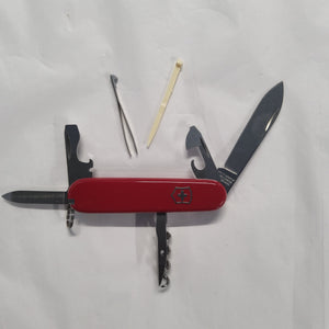 Swiss Army Knife - Sportsman - Red - 13 Functions - 84mm - 0.3803