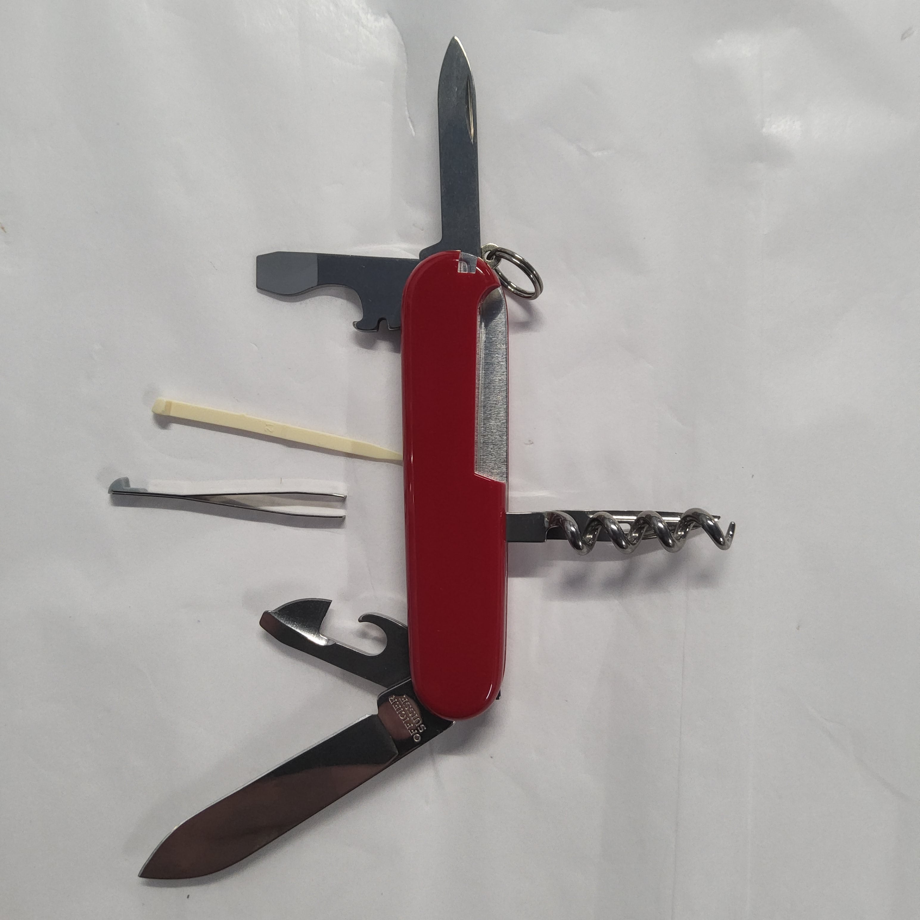 Swiss Army Knife - Sportsman - Red - 13 Functions - 84mm - 0.3803