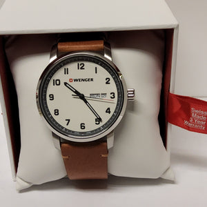 Wenger - Swiss Military Brown Leather Watch 01.1541.117