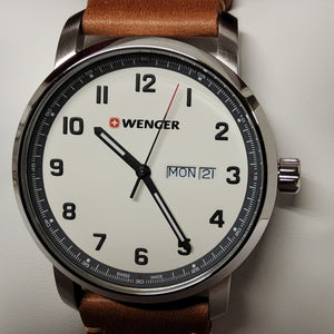 Wenger - Swiss Military Brown Leather Watch 01.1541.117