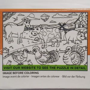 Eurographics Kids Puzzle - Colour-Me Puzzle - Farm - 100 pieces - 8811-0893