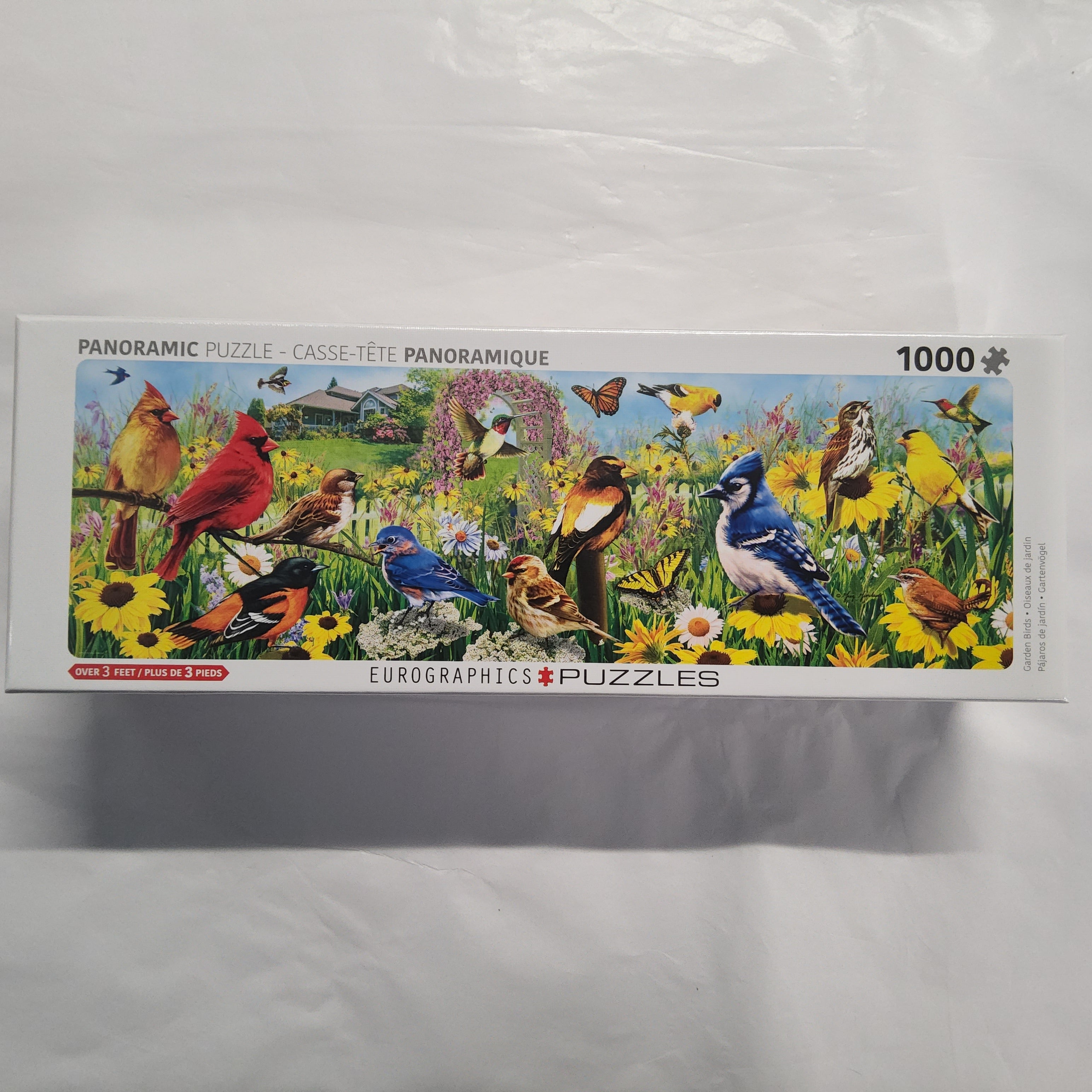 Eurographics Panoramic Puzzle - Garden Birds - 1000 pieces - 6010-5338