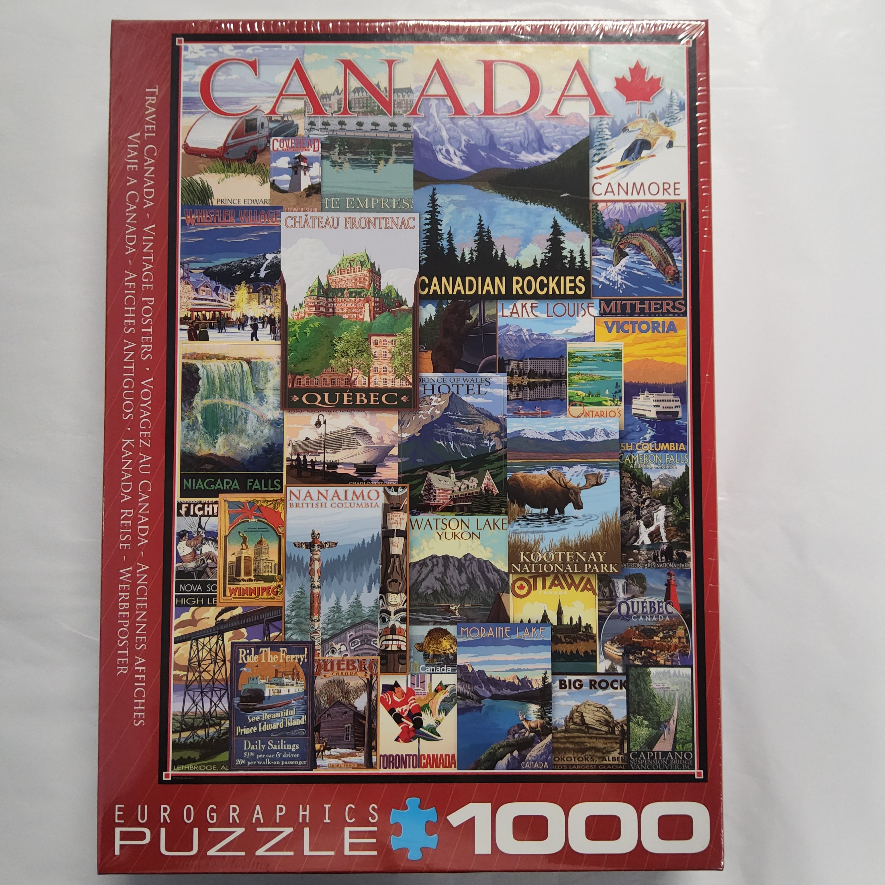 Eurographics Puzzle - Travel Canada - Vintage Posters - 1000 pieces - 6000-0778
