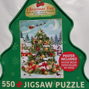 Eurographics Puzzle - Collectible Tin - Christmas Tree - 550 pieces - 8551-5663