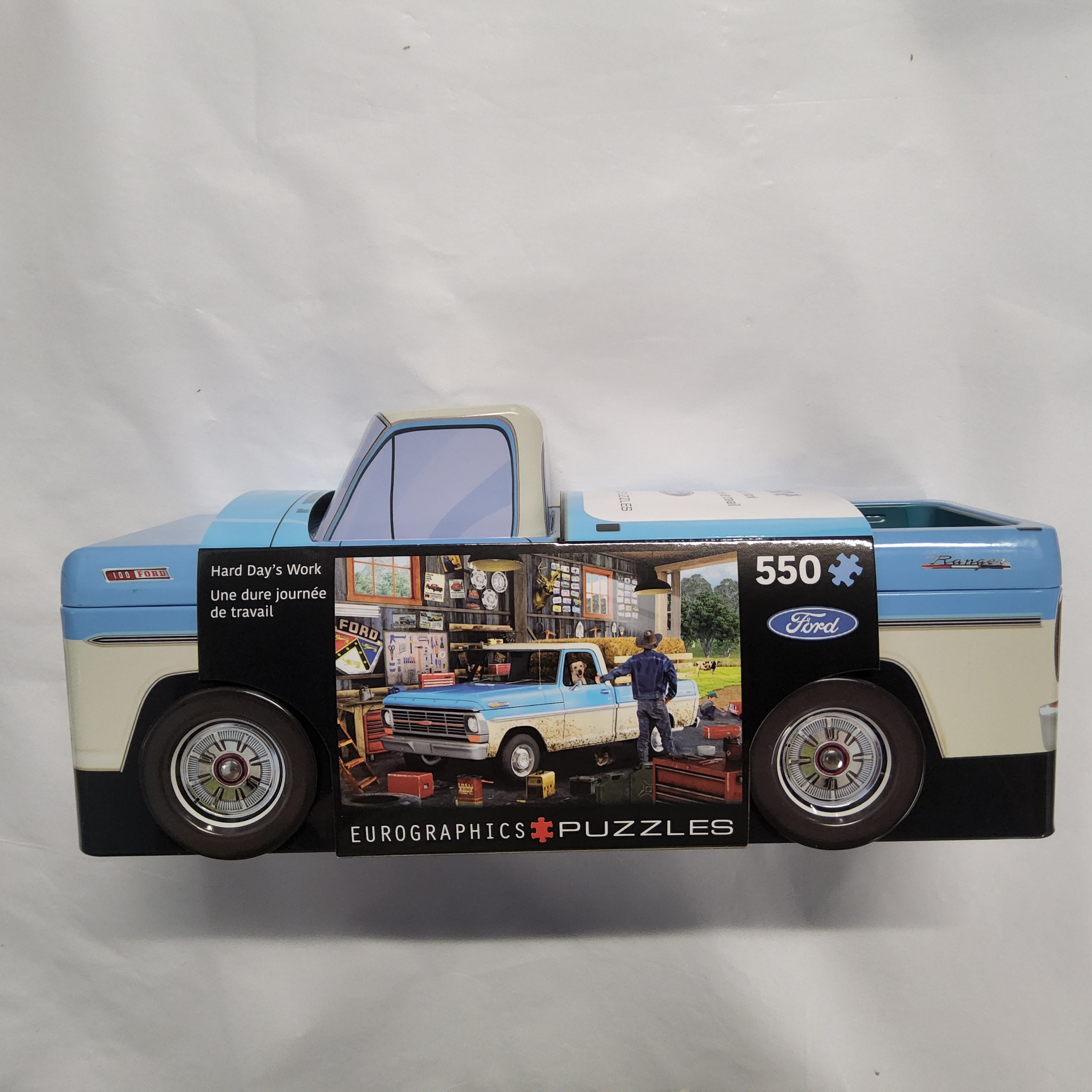 Eurographics Puzzle - Collectible Tin - Ford Truck - Hard Day's Work - 550 pieces - 8551-5781