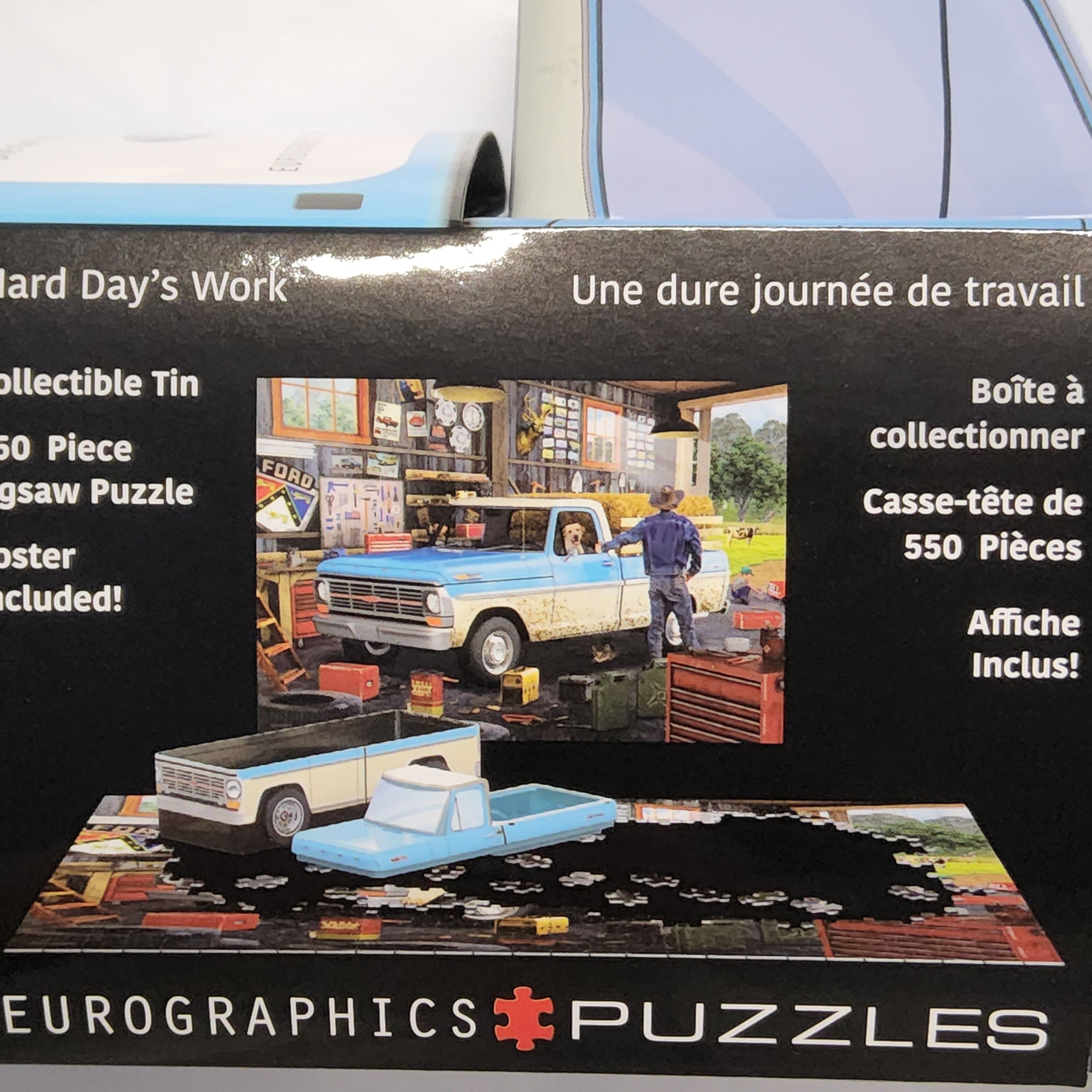 Eurographics Puzzle - Collectible Tin - Ford Truck - Hard Day's Work - 550 pieces - 8551-5781