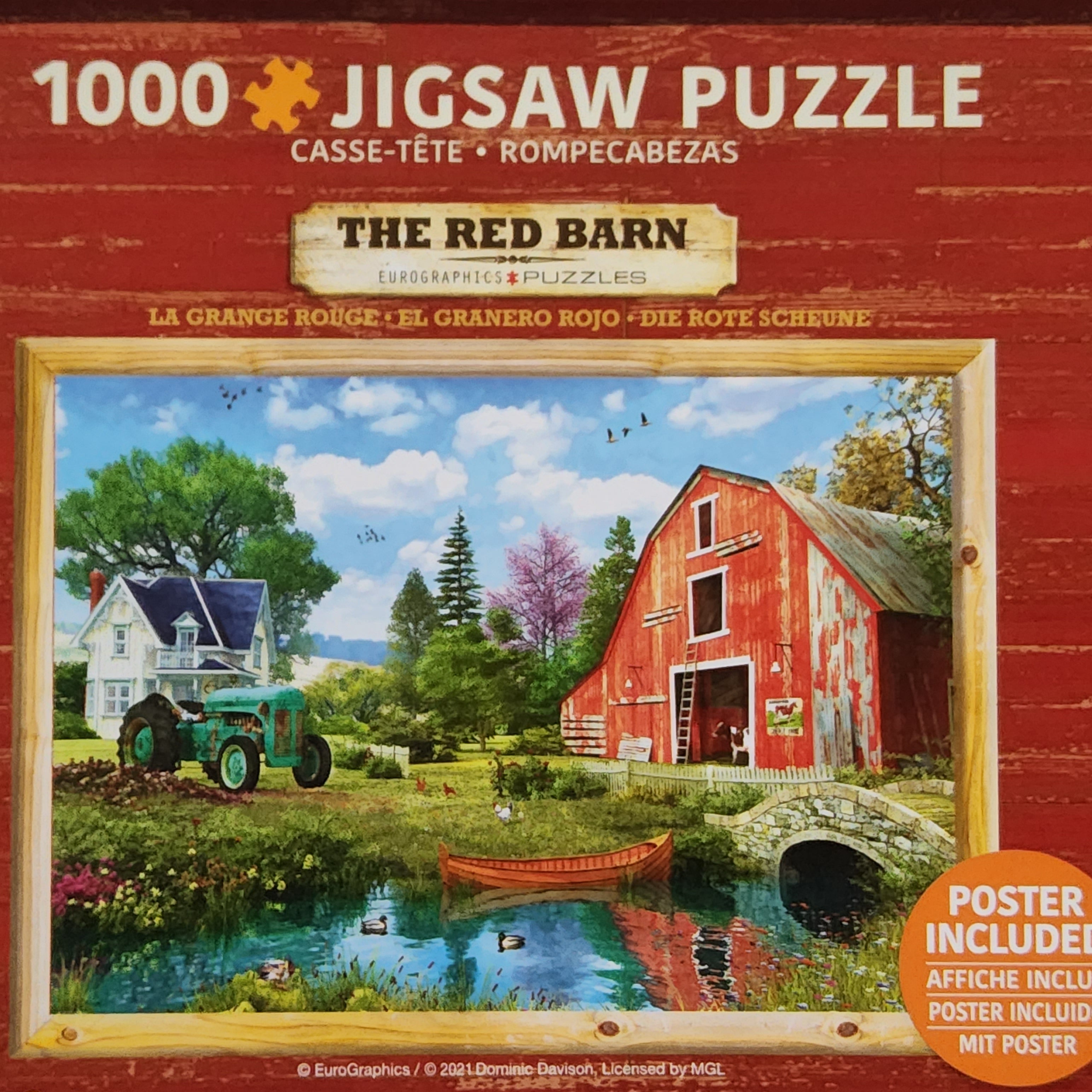 Eurographics Puzzle - Tin - The Red Barn - 1000 pieces - 8051-5526