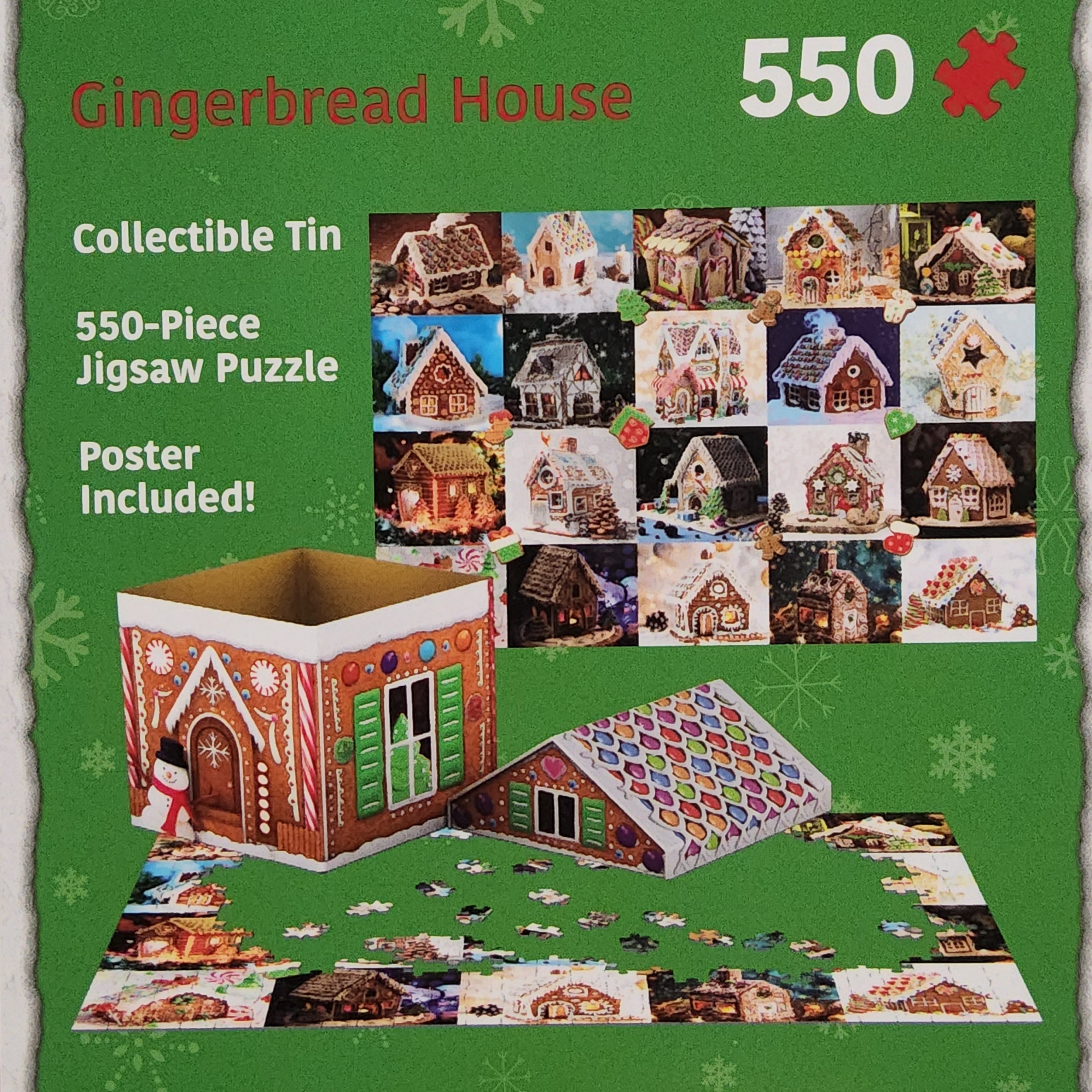 Eurographics Puzzle - Collectible Tin - Gingerbread House - 550 pieces - 8551-5661