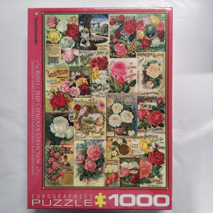 Eurographics Puzzle - Roses - Seed Catalogue Collection - 1000 pieces - 6000-0810