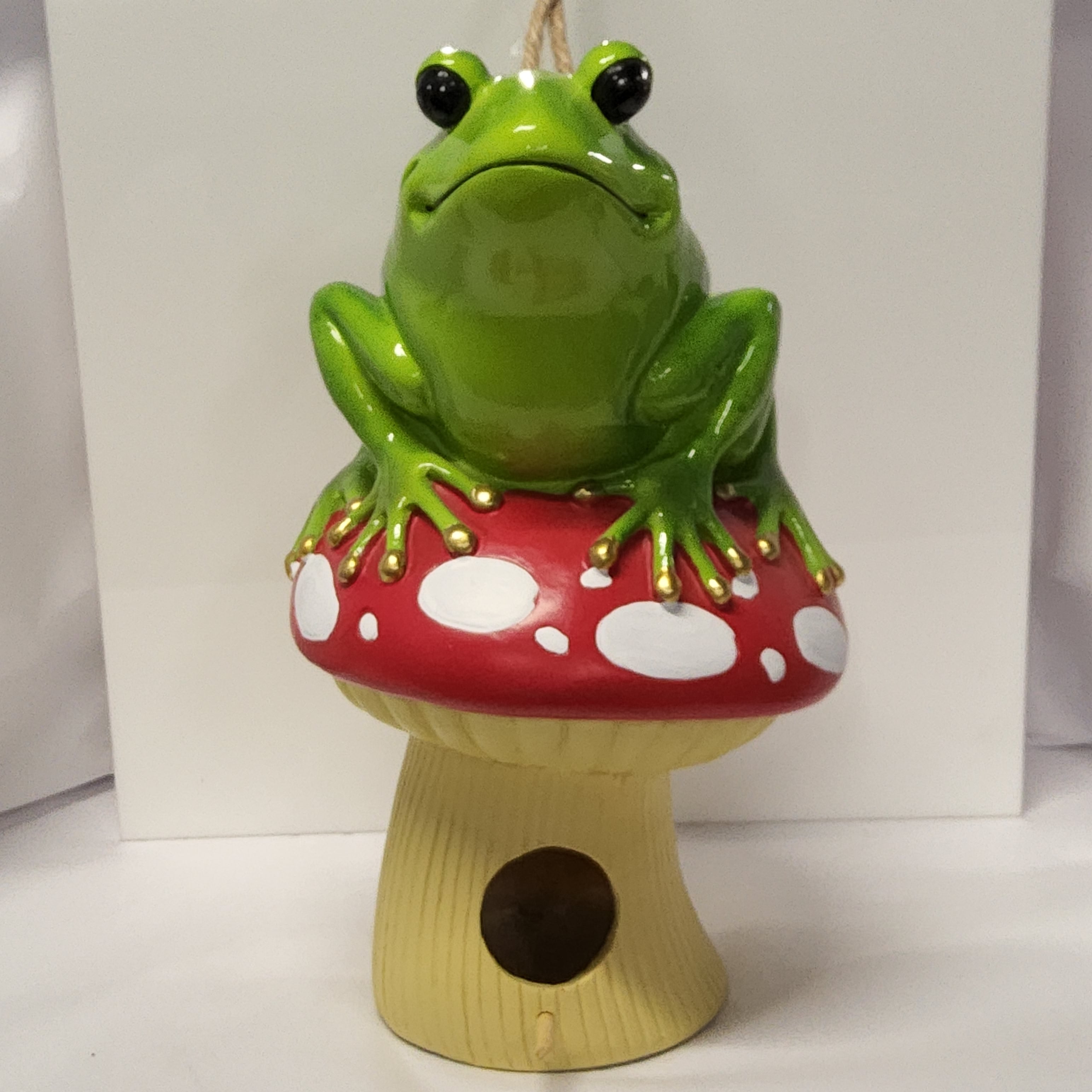 Birdhouse - Decorative - Frog on Mushroom 10096