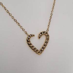STEELX S/SNecklet - Gold plated - Heart - 18+2"
