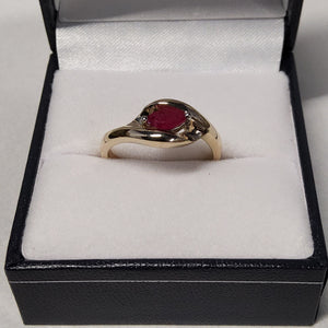 Marquise Cut Ruby Ring