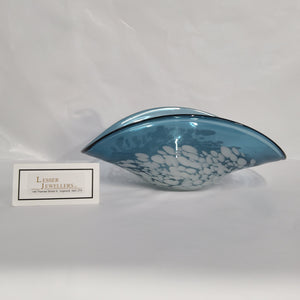 Glass Bowl - Surf Wave - Blue