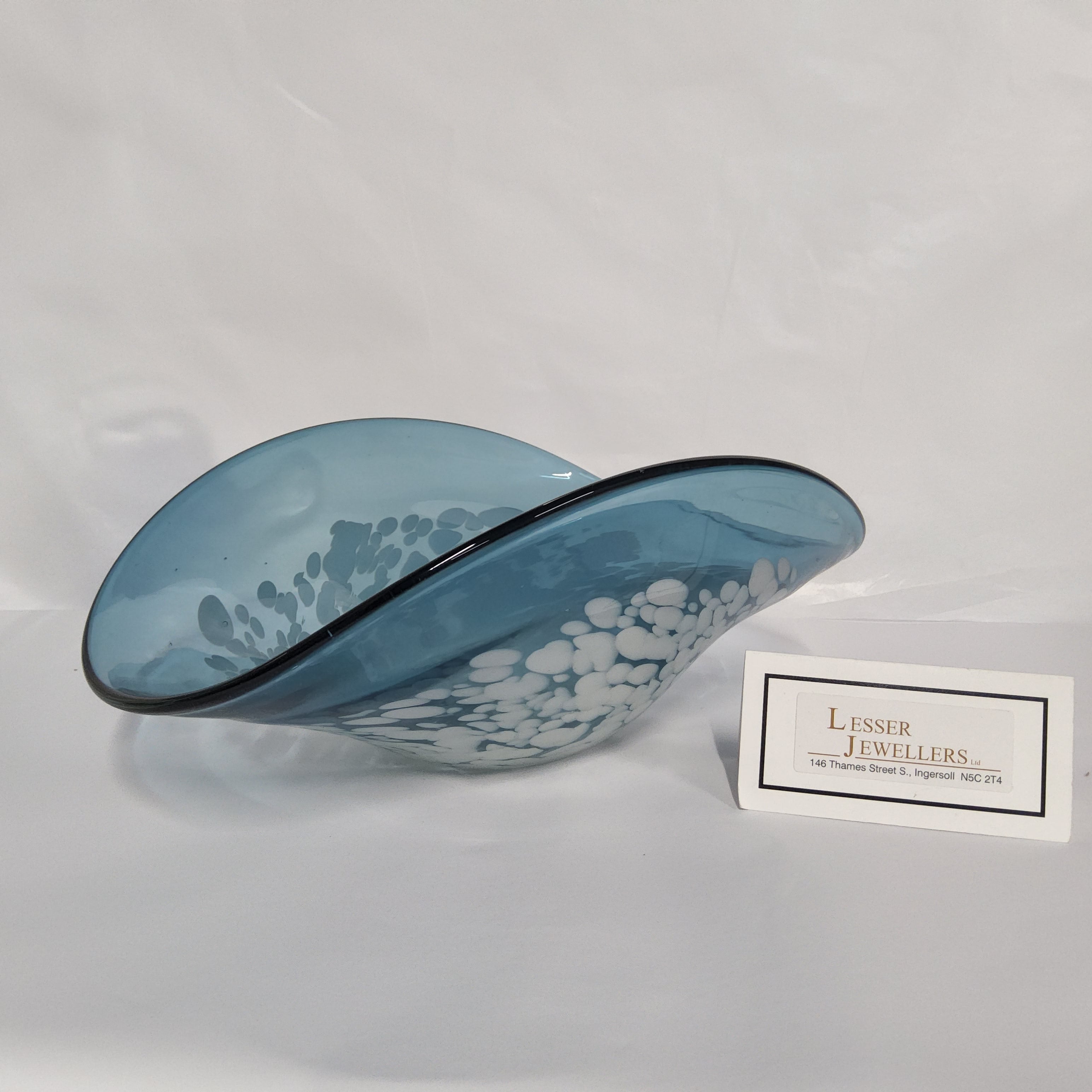 Glass Bowl - Surf Wave - Blue