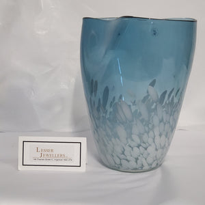 Glass Vase - Surf Wave - Blue