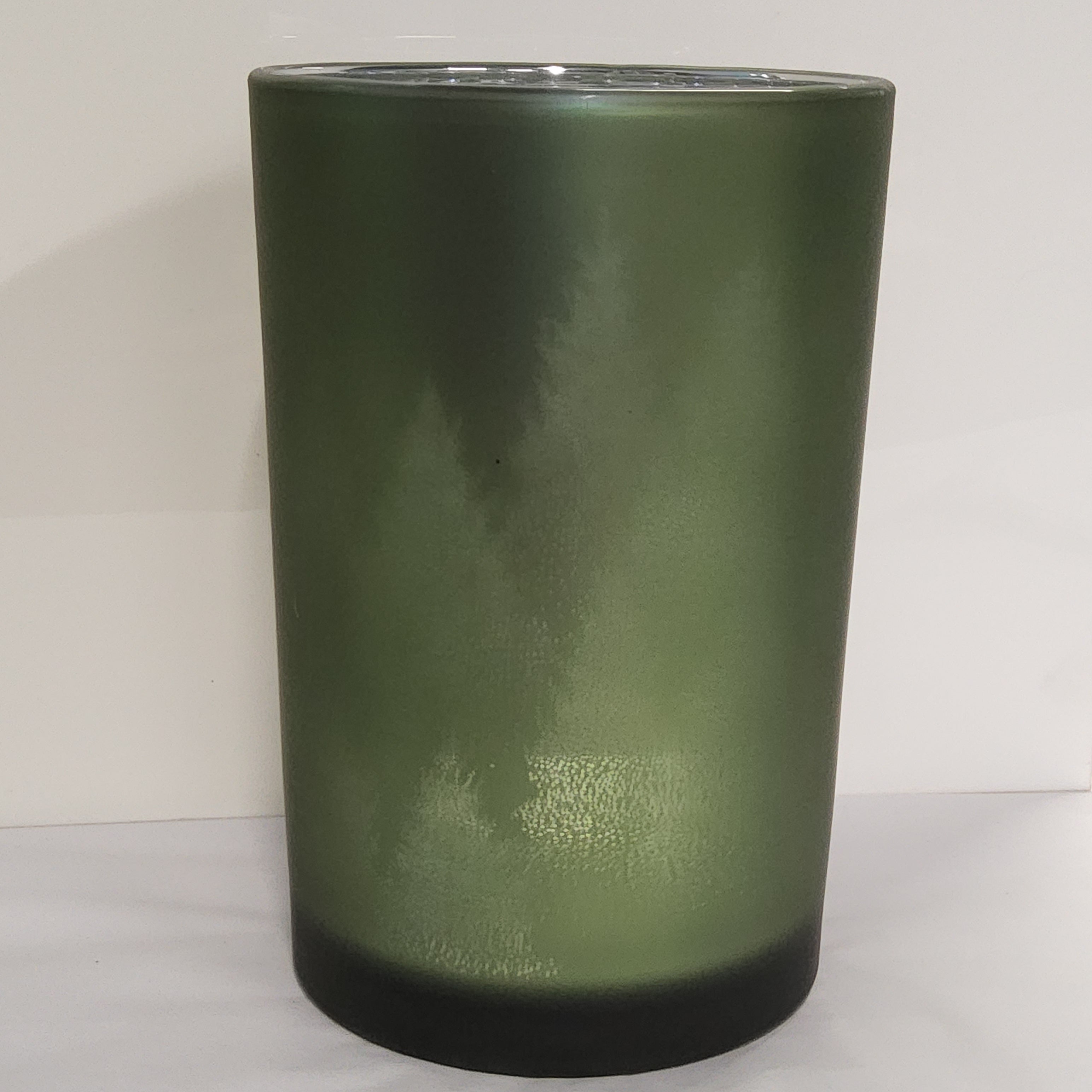 Glass Hurricane Vase - Evergreen Forest - 4.5x7"