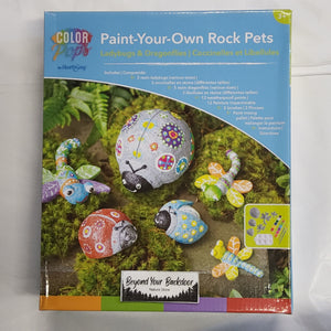 Paint-Your-Own Rock Pets - Ladybugs and Dragonflies- By HearthSong - 733324