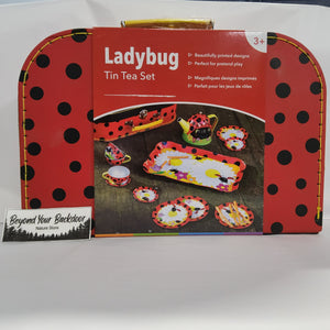 Tin Tea Set - Ladybug Design - By Hearthsong - 733347