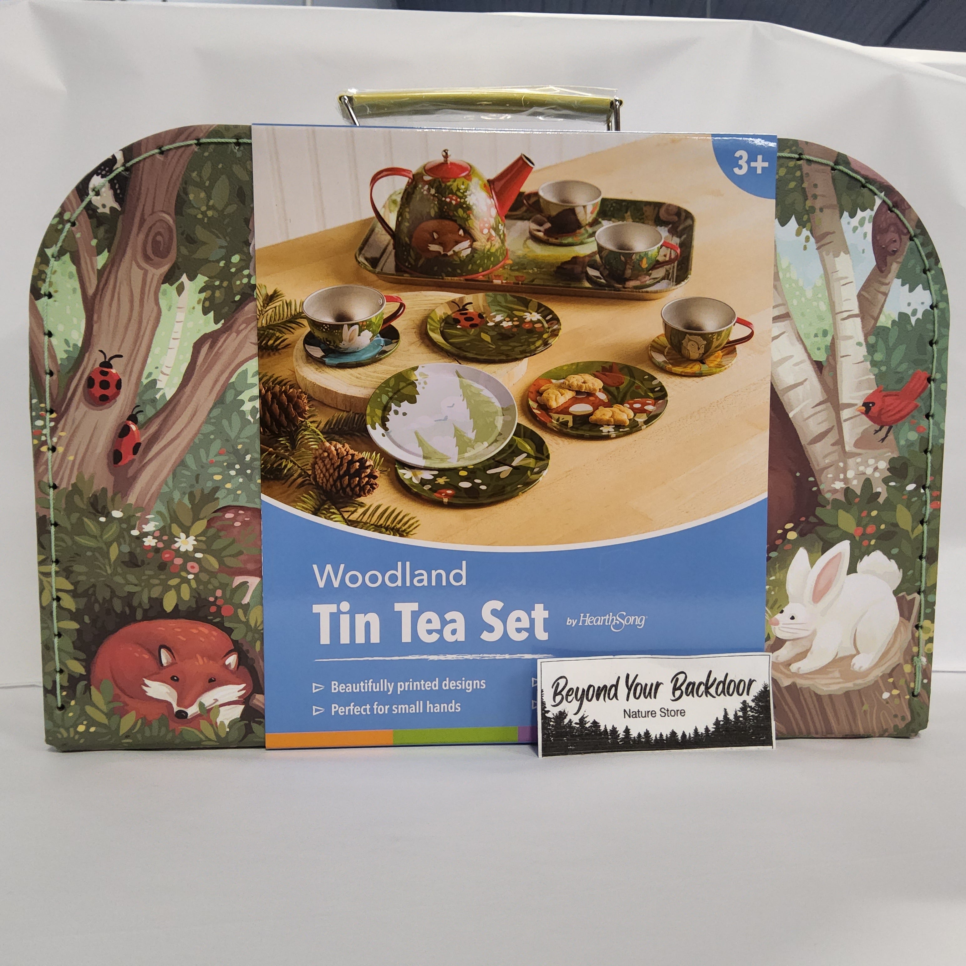 Tin Tea Set - Woodland Design - By Hearthsong - 732370