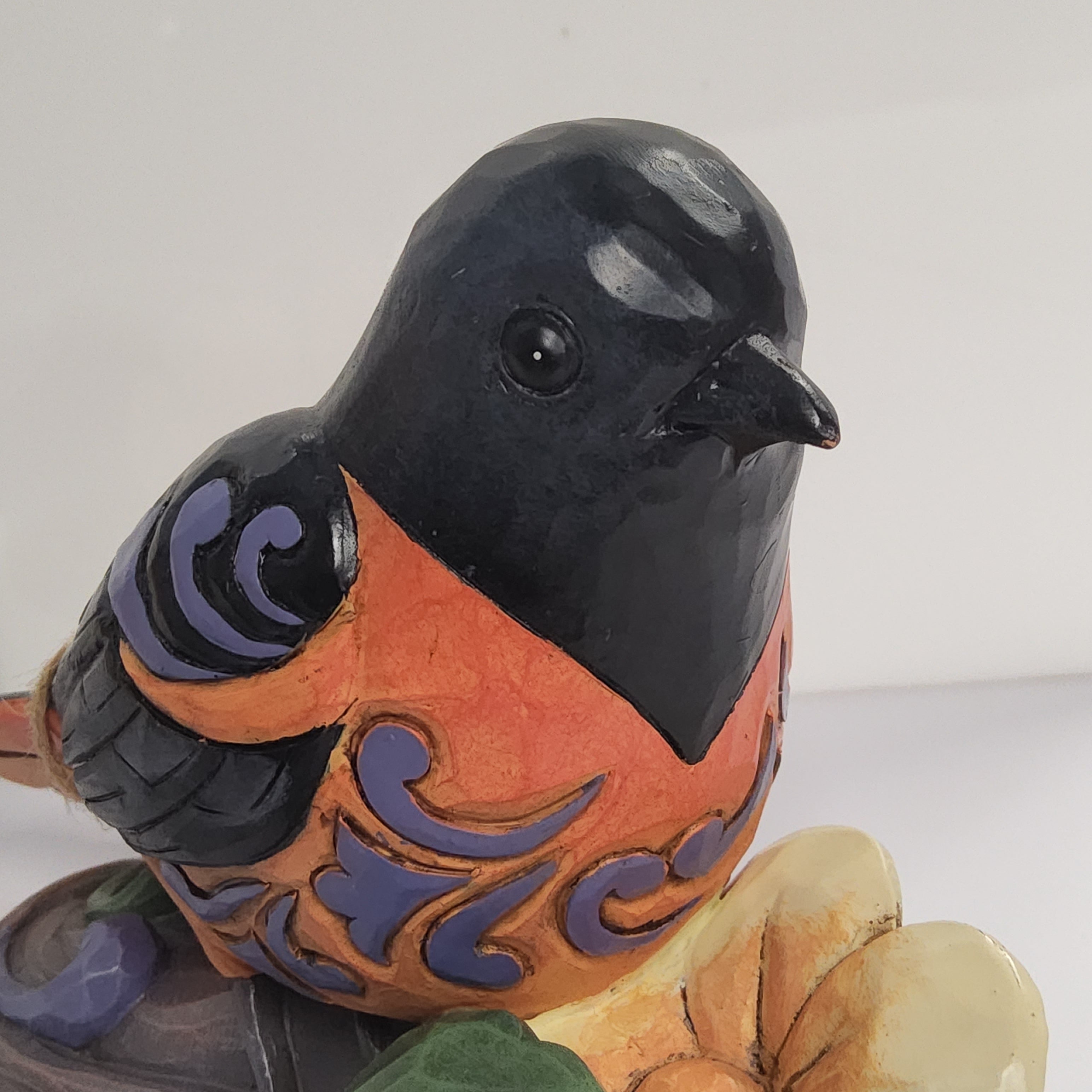 Enesco / Jim Shore Bird Figurine - Baltimore Oriole - "Bold & Beautiful" 6010281