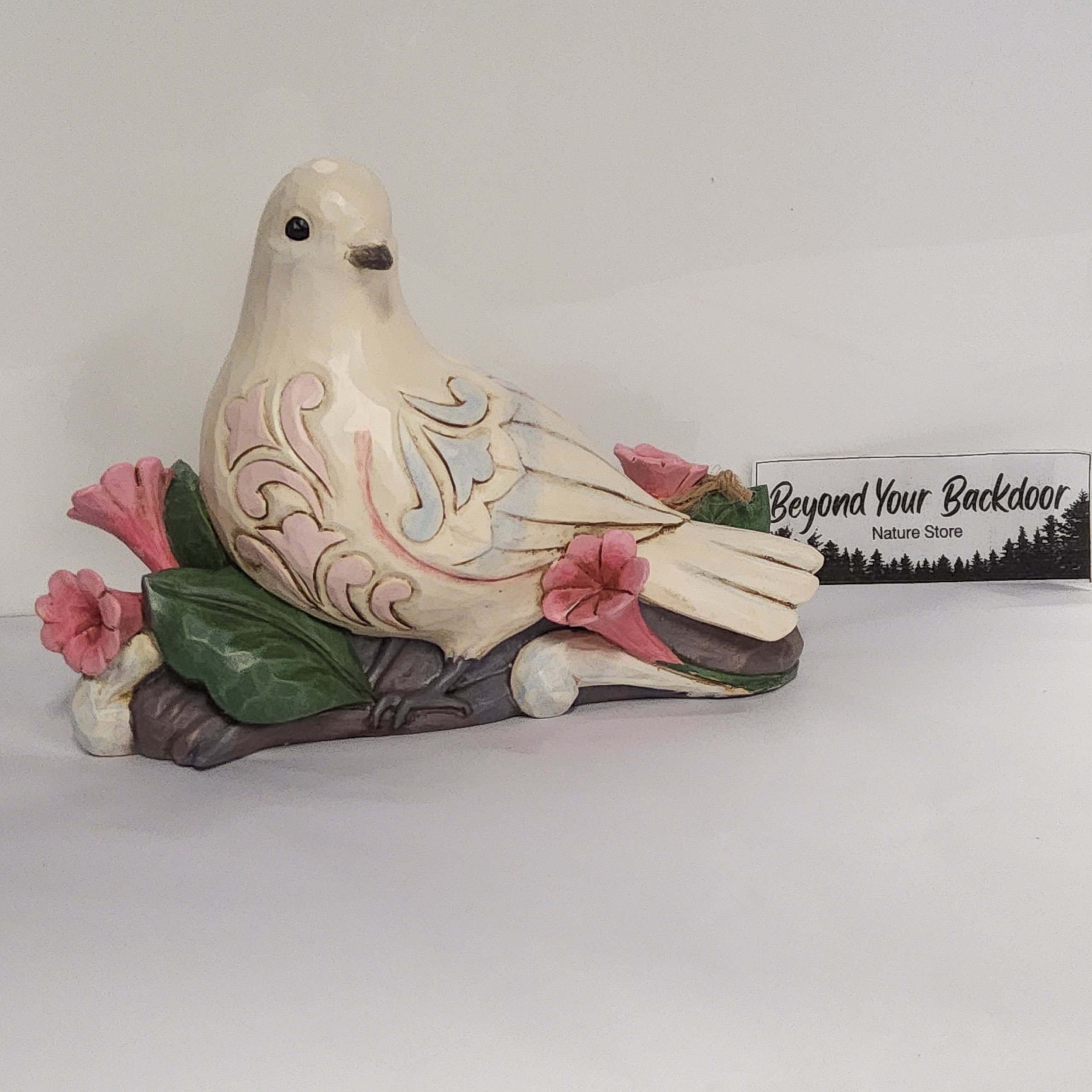 Enesco / Jim Shore Bird Figurine - White Dove - "Peaceful Messenger" 6010283