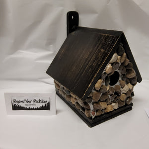 Birdhouse - Wood with Stones