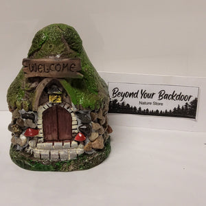 Fairy House - Stones - Welcome - Light brown doors