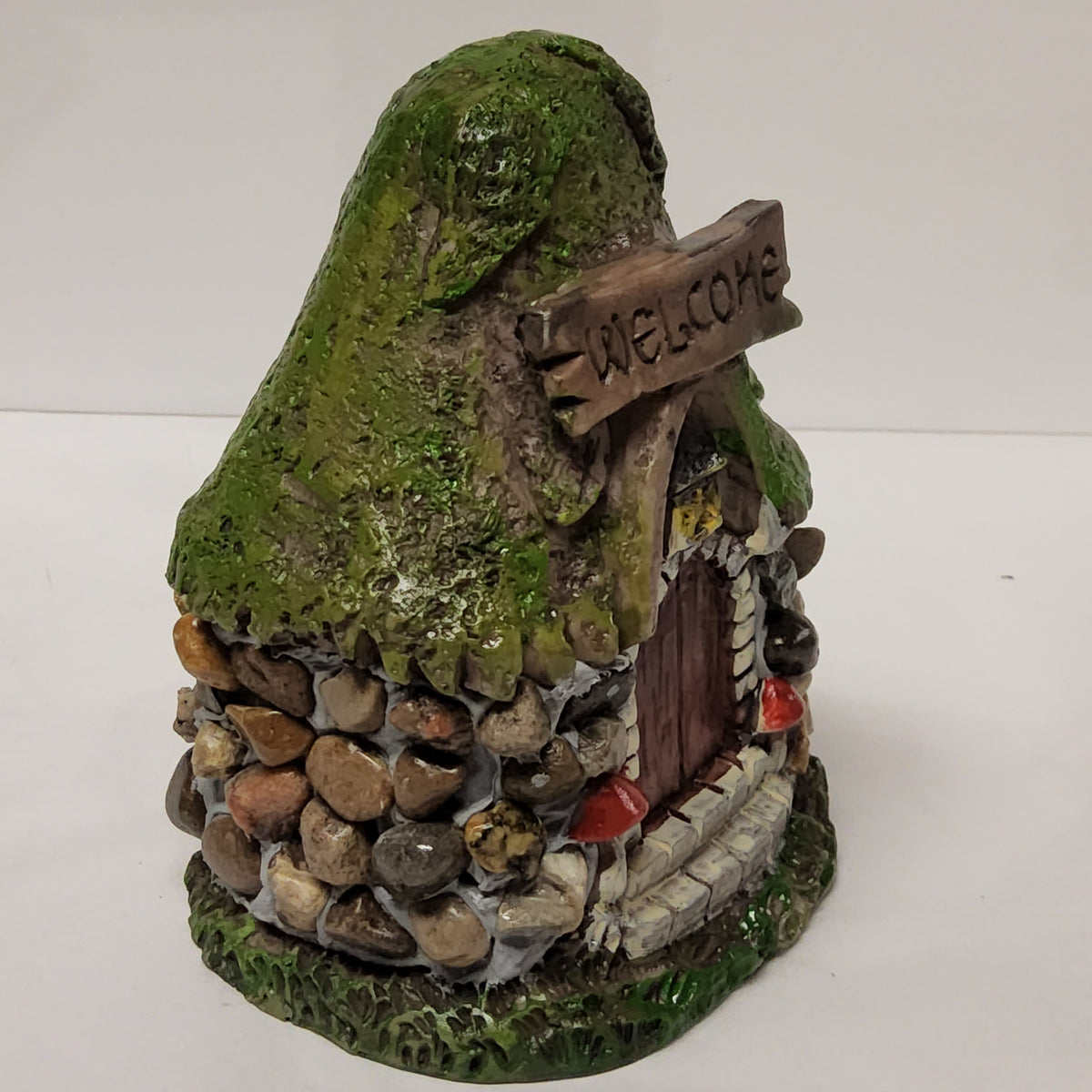 Fairy House - Stones - Welcome - Light brown doors – Lesser Jewellers
