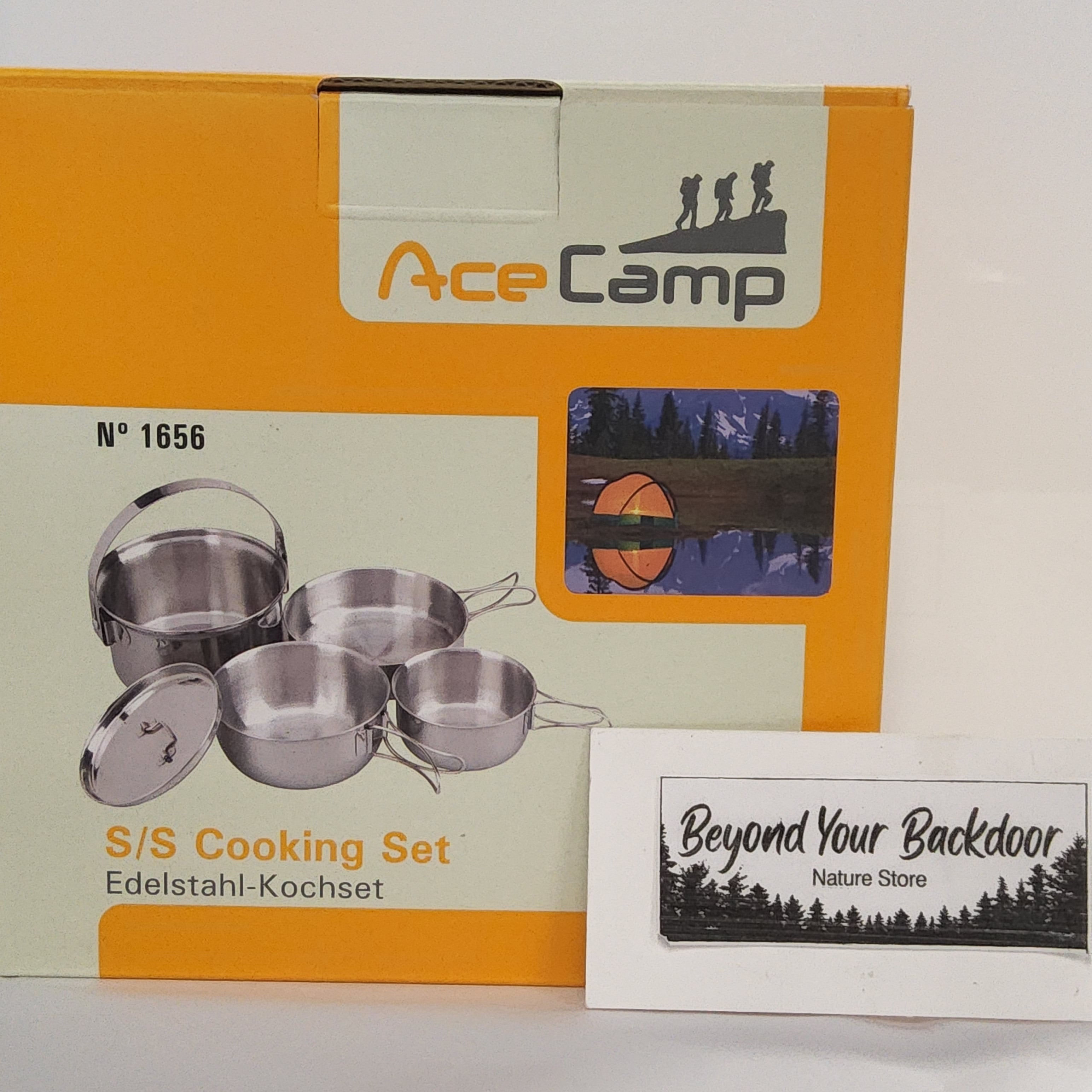 Ace Camp Stainless Steel Cooking Set for One to Two People 1656