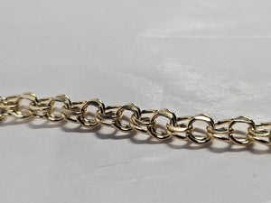 Yellow Gold Fancy Link Bracelet 7-inch