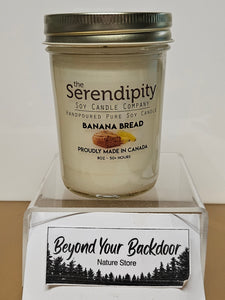 Serendipity Soy Wax Candle - Banana Bread 8oz