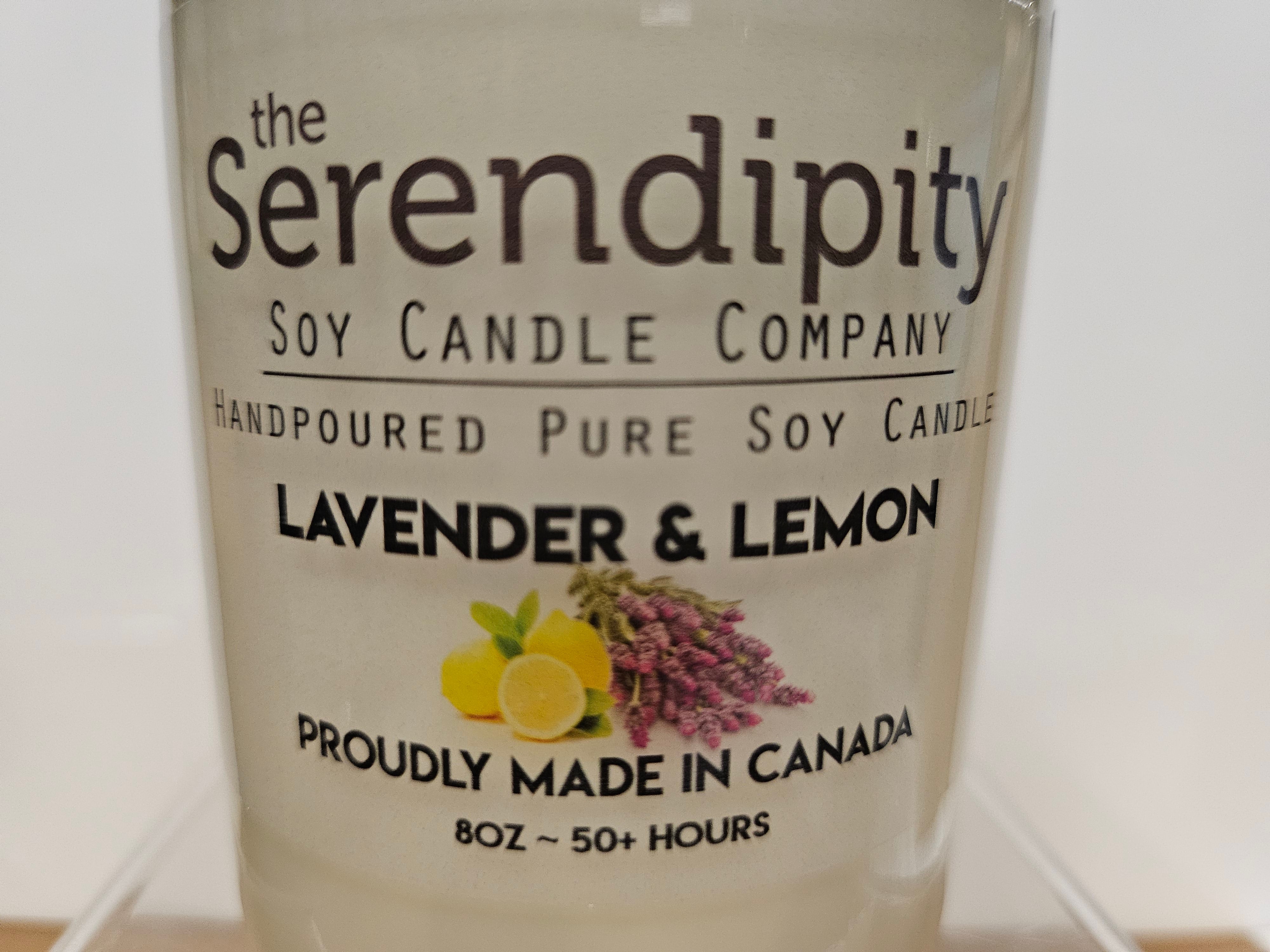 Serendipity Soy Wax Candle - Lavender & Lemon 8oz