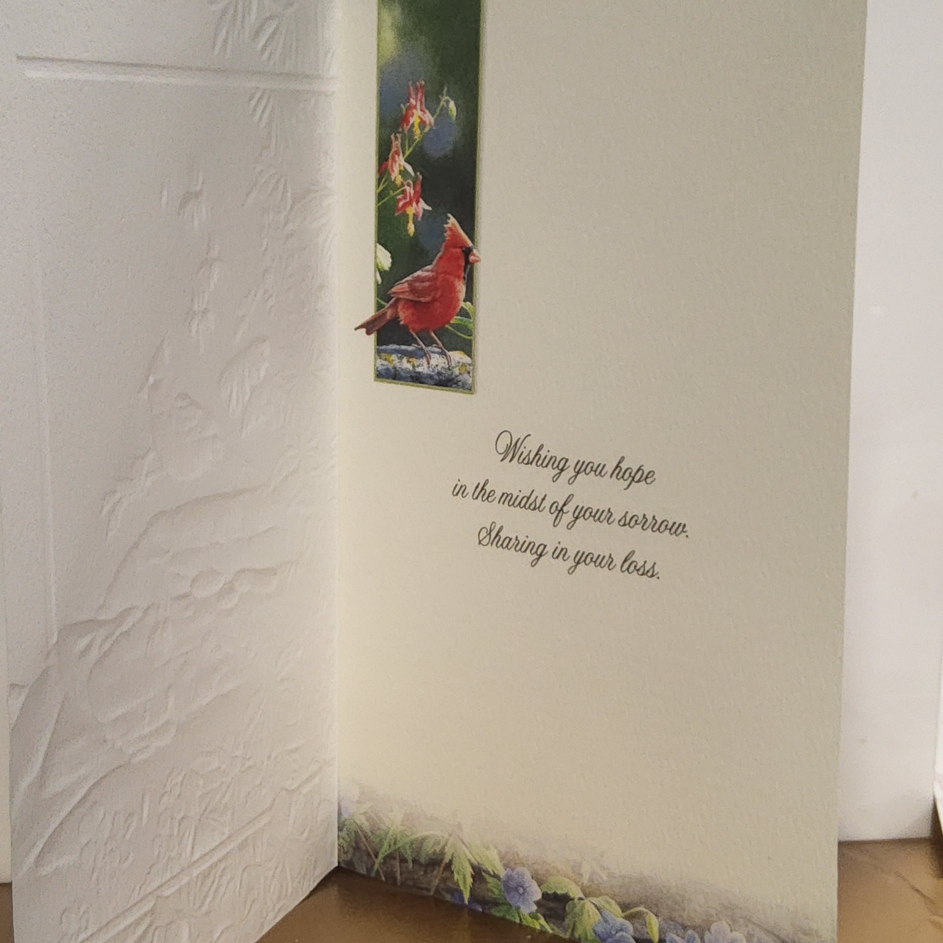 Greeting Card - Sympathy - Cardinal - Pumpernickel Press - 50631