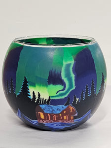 Tea Light Holder - Northern Lights - 220116